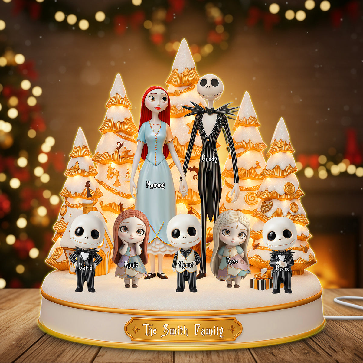 Family Light Box - Personalized Gifts For Family Custom Shape Acrylic Light Box 04OHLU301025-Homacus