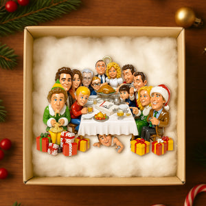 Christmas Dinner Party Acrylic Ornament - Personalized Christmas Gifts 06NATN051125-Homacus