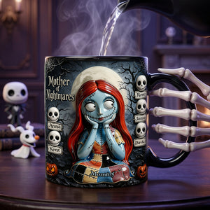 Spooky Mom And Kids Magic Ceramic Coffee Mug - Personalized Gifts For Mother's Day Magic Mug 01TOLU270326-Homacus