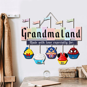 Personalized Decor Gifts For Grandma's Kitchen Wood Sign Made With Love 02qhtn060224qnpa Mother's Day Gifts-Homacus