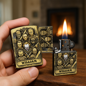Horror Collage Lighter - Personalized Halloween Gifts-Homacus