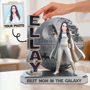 Space Mom Acrylic Plaque - Personalized Custom Photo Gifts For Mom 02OHMG250326-Homacus