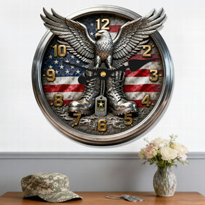 Veteran Acrylic Hanging Wall Clock - Personalized Gifts For Veteran 04toqn231225-Homacus