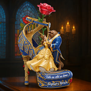 Romantic Rose Couple Acrylic Plaque - Personalized Gifts For Couple 02OHLU110725-Homacus