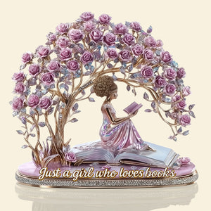 Girl Book Lover Acrylic Plaque Personalized Gifts For Book Lovers 03TGDT210525-Homacus