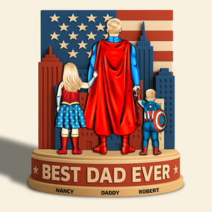 Personalized Gifts For Dad Acrylic Plaque Power Dad 05NADT140425PA-Homacus