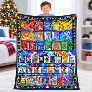 Creature Card Blanket - Personalized Gifts 09naqn071026-Homacus