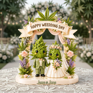 Stoner Wedding Couple Acrylic Plaque - Personalized Gifts For Couples 02tota010726-Homacus