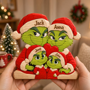 Festive Trouble Family Acrylic Plaque - Personalized Gift For Family 05NATN070926