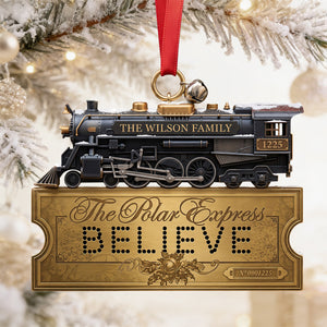 Vintage Steam Train Family Acrylic Ornament - Personalized Gifts For Family 08NADT231026-Homacus