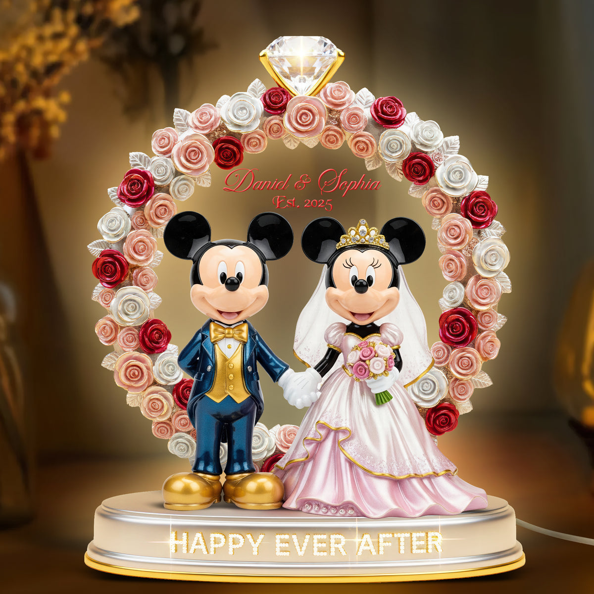 Happy Ever After Light Box Personalized Gifts For Couple 05PGQN281125-Homacus
