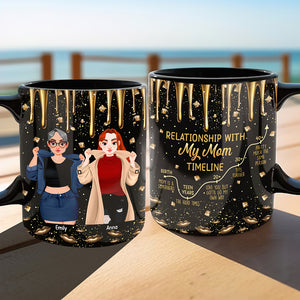 Personalized Gifts For Mom Mug, Relationship With My Mom Timeline 03TGQN120325PA-Homacus