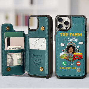 Personalized Gifts For Farmers Leather Flip Wallet Phone Case 04ohtn210225hg-Homacus