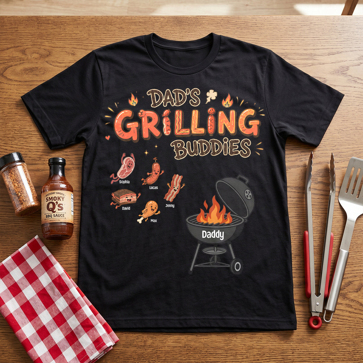 Fun Diving Into Dad Grill Shirt - Personalized Gifts For Grilling Dads 02QHTN270526-Homacus