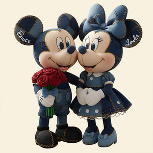 Matching Denim Outfit Couple Pillow - Personalized Gift For Couples 03PGDT031225-Homacus