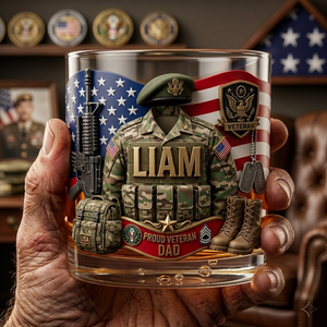 Honor the Sacrifice Drinking Glass - Personalized Gifts For Veteran Dads 04tyta260526-Homacus