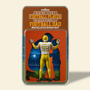 American Football Dad Acrylic Plaque - Personalized Gifts For Father 011OHDT280425-Homacus