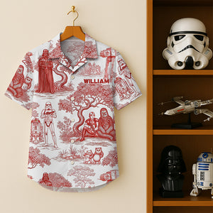 Galactic Toile Hawaiian Shirt - Personalized Gifts For Galaxy Lovers 02naqn040725-Homacus