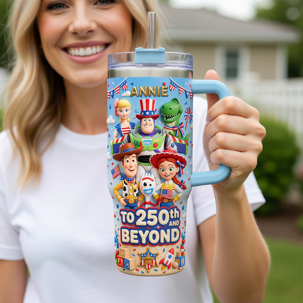 USA 250th Anniversary Tumbler With Handle - Personalized Gifts For Patriots 04tyqn190626