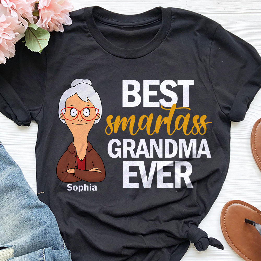 Personalized Gifts For Grandma Shirt Best Smatass Grandma Ever 07OHDT190325HG-Homacus