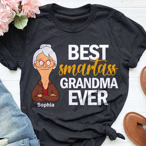 Personalized Gifts For Grandma Shirt Best Smatass Grandma Ever 07OHDT190325HG-Homacus