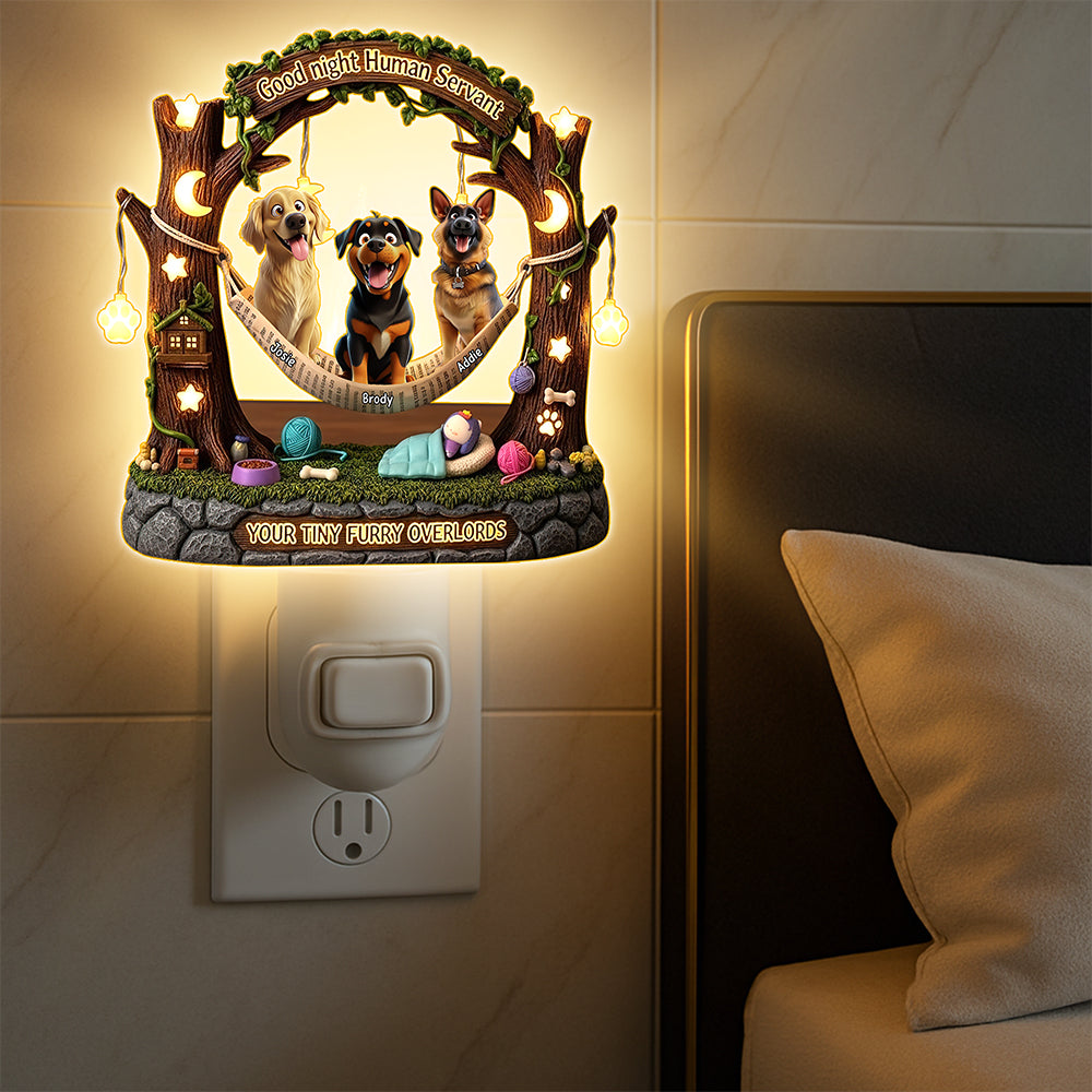 Furry Overlord Night Light - Personalized Gifts For Dog Lovers 04tgqn080725-Homacus
