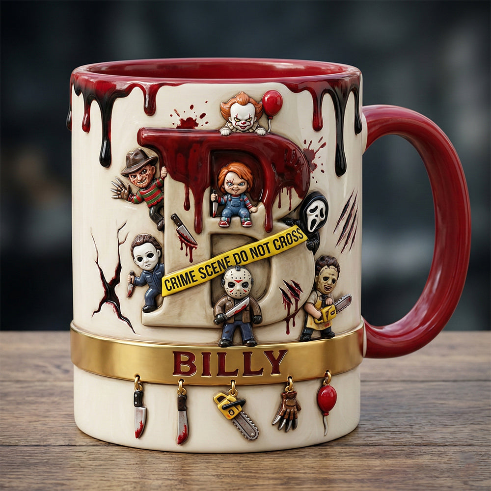 Slay Party Alphabet Initial Letter, Personalized Gifts For Horror Fans 02qhtn140126-Homacus