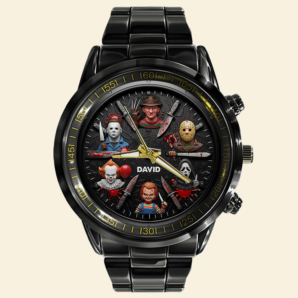 Horror Men's Watch, Personalized Gifts For Horror Movie Fans 02qhqn150725-Homacus
