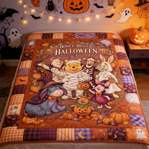 Honey, Hug & Halloween Blanket - Personalized Gifts For Halloween 04tytn100826-Homacus