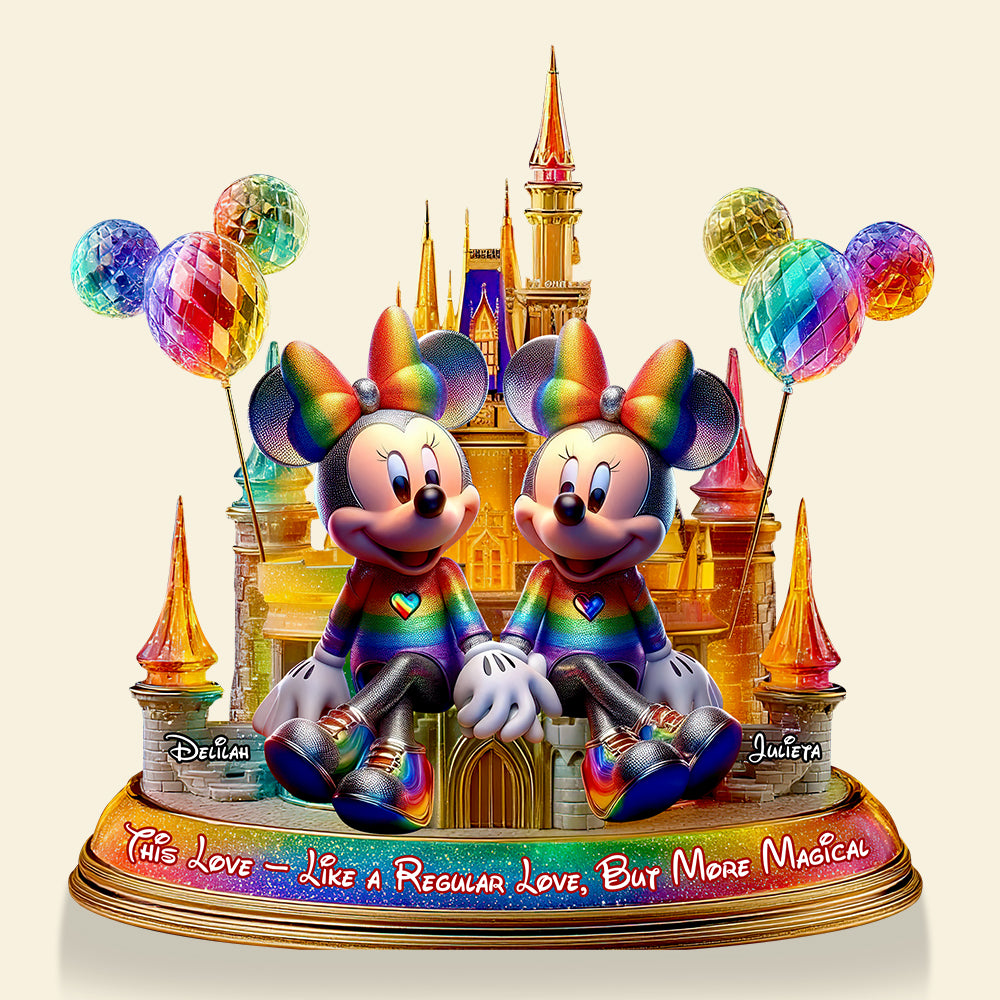 Magic Castle Acrylic Plaque Personalized Gifts For LGBT Couple 05TGDT300525-Homacus