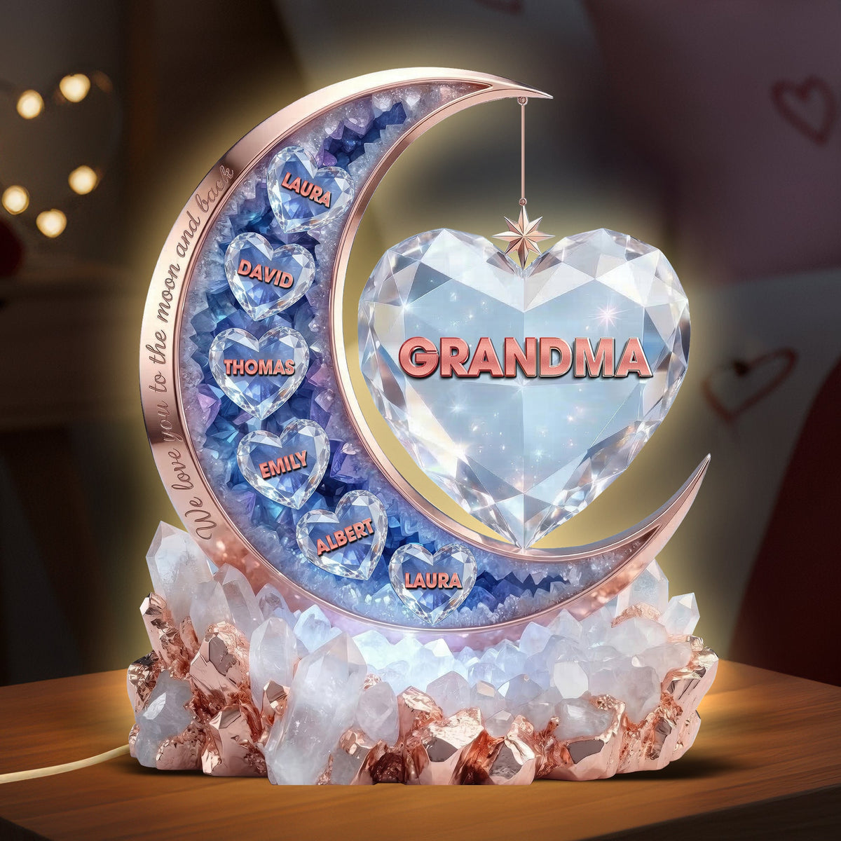 Moon Of Love Mom Acrylic Light Box - Personalized Gifts For Mom 03qhqn160326-Homacus