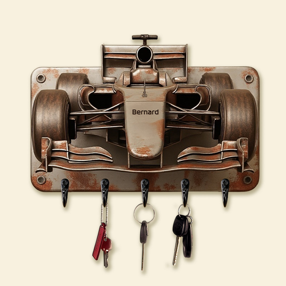 Racing Car Key Hanger - Personalized Gifts For Racing Fans 03tgmg070725-Homacus