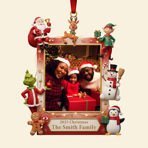 Christmas Picture Frame Acrylic Ornament - Custom Photo Gifts For Family 01HYQN071125-Homacus