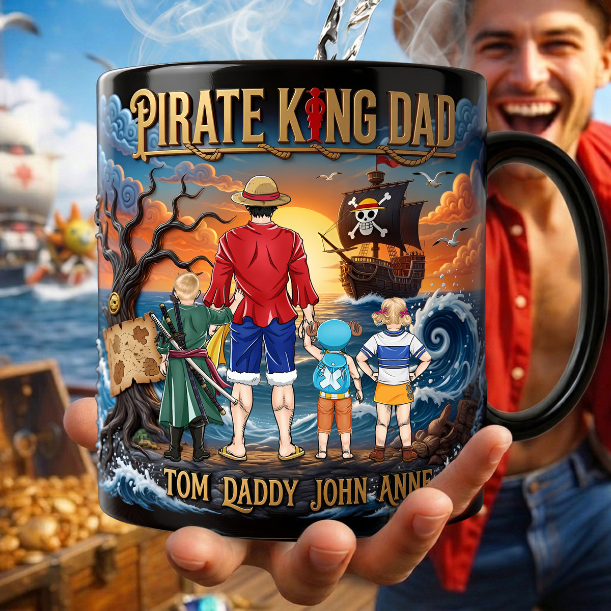 Enthusiastic Adventure Dad Magic Mug - Personalized Gifts For Dads 06tylu090526-Homacus