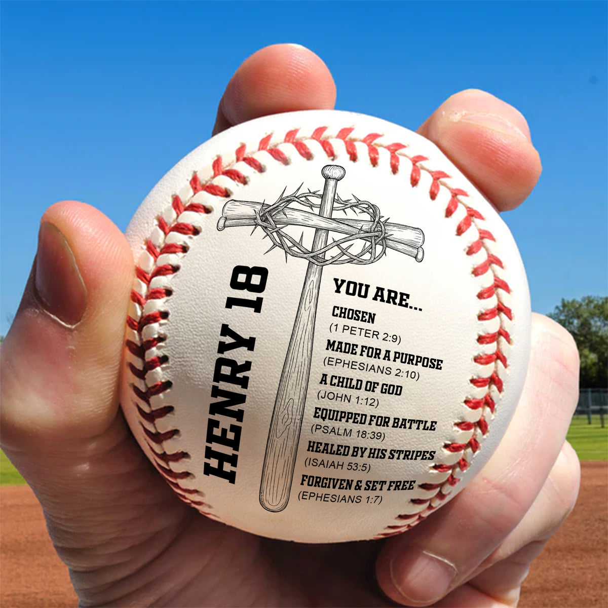 Thank You God Baseball Personalized Gifts For Christians 02HULU120625-Homacus