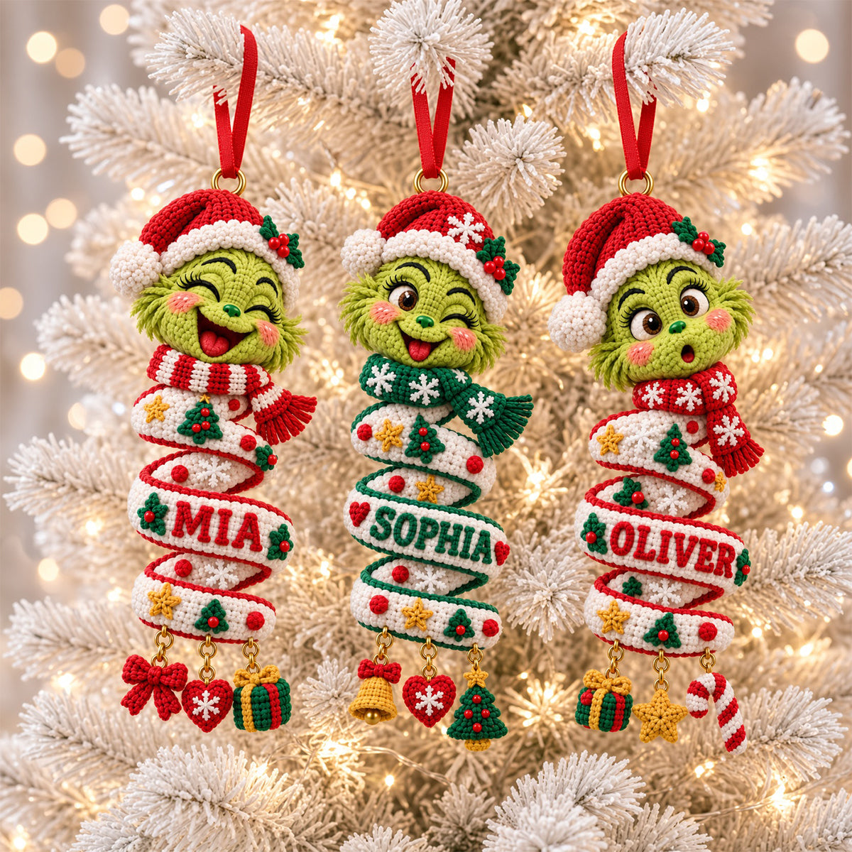 Crochet Christmas Ornament With Name - Personalized Gifts For Christmas 02tytn091026-Homacus