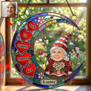 Custom Photo Gnome Grandma Suncatcher Ornament - Personalized Gifts For Grandma 01nadh020426-Homacus