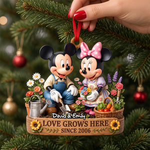 Where Love Blooms Christmas Ornament - Personalized Gifts For Couple 01TODH221026-Homacus