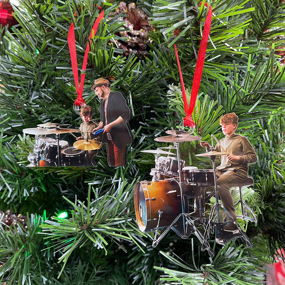 Custom Photo Gifts for Drummers Ornament 24acvp140924-Homacus