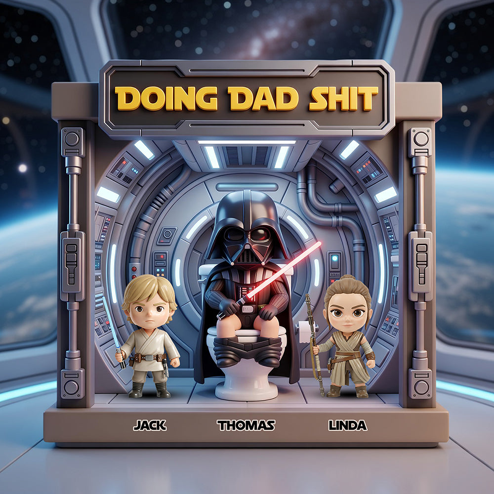 Funny Space Dad Acrylic Plaque - Personalized Gifts For Dads 01NADT160426-Homacus