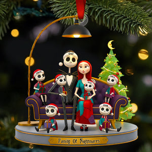 Spooky Family Christmas Ornament Personalized Gifts For Family 04OHDT241025-Homacus
