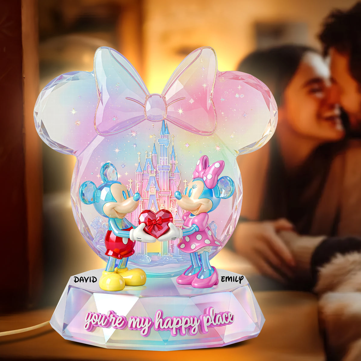 Romantic Couple Acrylic Light Box - Personalized Gifts For Couple 04pgqn161225-Homacus