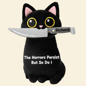 Black Cat Custom Shape Pillow - Personalized Gifts For Coworker 02huqn151125-Homacus