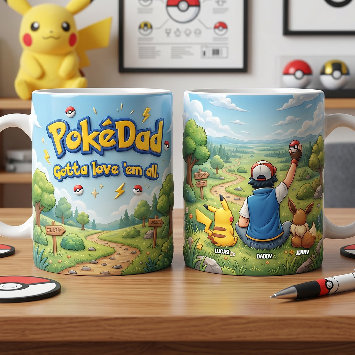 Adventure Dad And Kids Coffee Mug - Personalized Gifts For Dads 03natn010526-Homacus