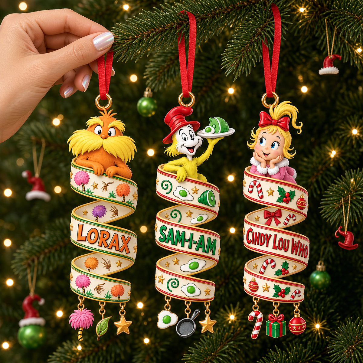 Iconic Book Characters Christmas Ornament - Personalized Gifts For Book Lovers 02padh101026-Homacus