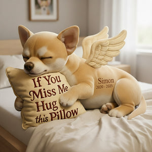 Dog Memorial Custom Shaped Pillow - Custom Photo Gifts For Dog Lover 04TGLU081125-Homacus