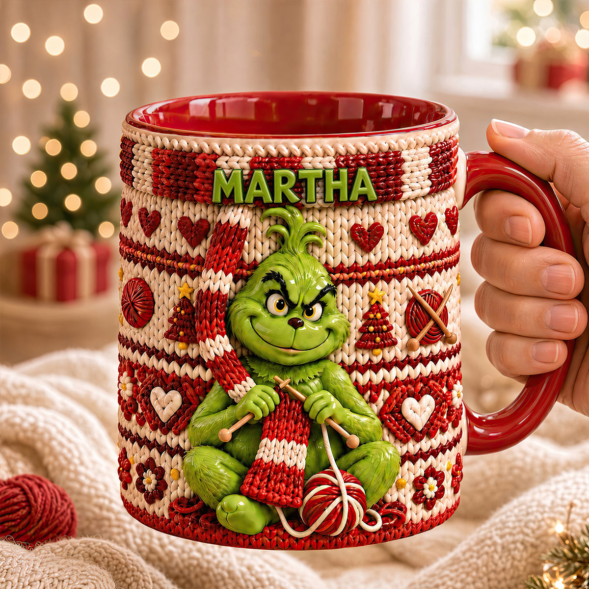 Knitting Coffee Accent Mug - Personalized Gifts For Christmas 04nadt121026-Homacus