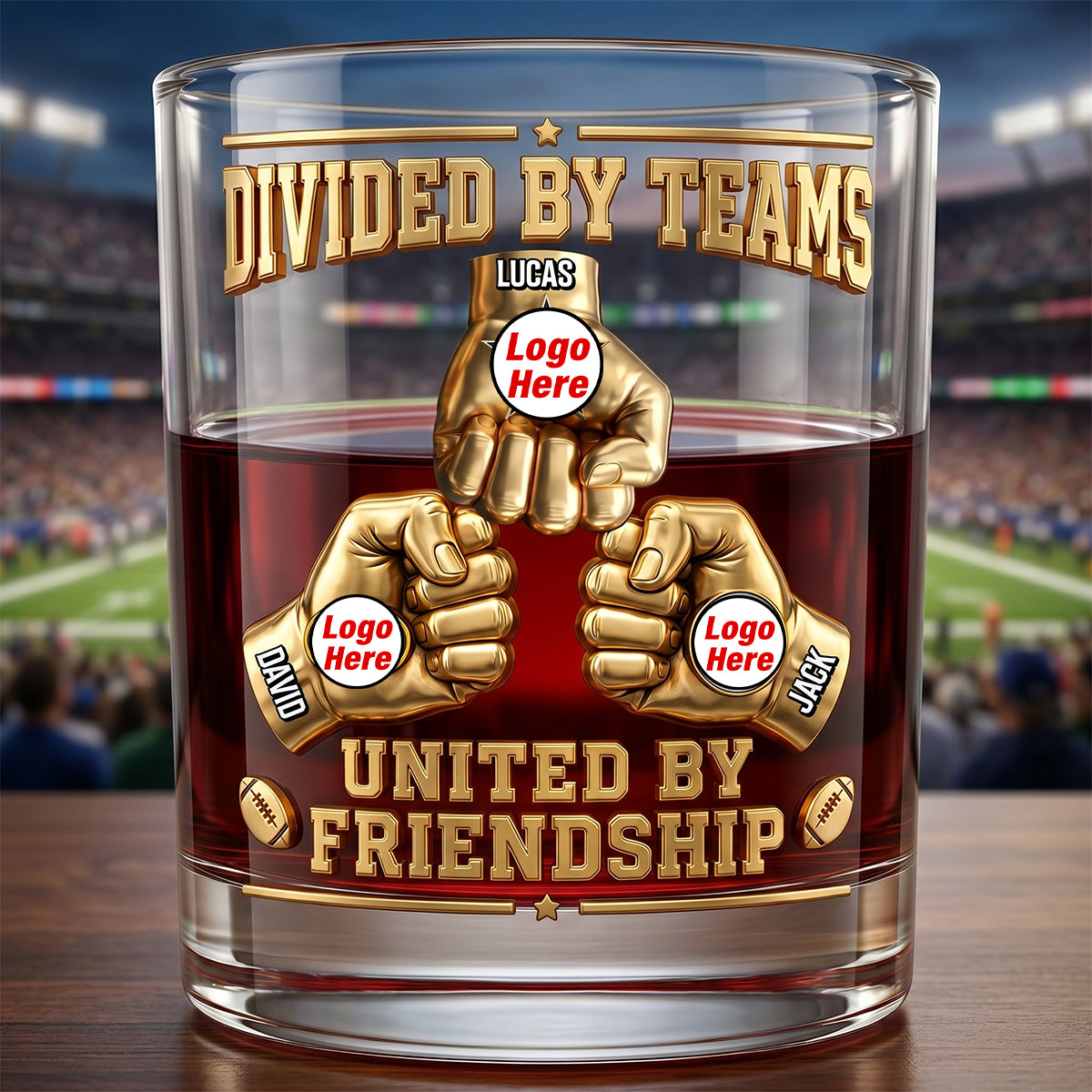 Sport Lover Friendship Round Glass - Personalized Gifts For Sport Fans 02NATN080626-Homacus