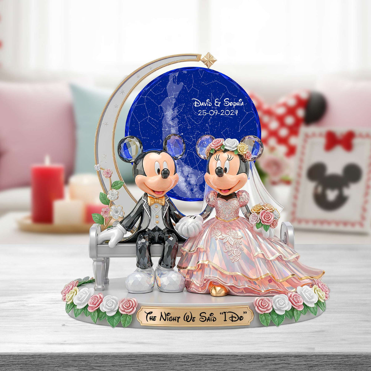 Starry Night Map Acrylic Plaque - Personalized Weeding Gifts For Couple 03NATN230625-Homacus