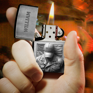 Patriot Veteran Lighter - Personalized Gift For Veteran 08HULU190725-Homacus